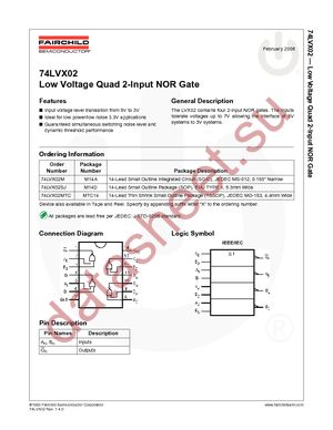 74LVX02M datasheet  